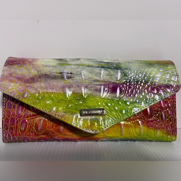 BRAHMIN VERONICA Genuine CrocEmbossed Leather Trifold Envelope Wallet - Picture 5 of 15